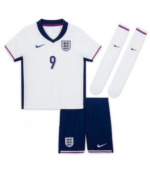 Billiga England Harry Kane #9 Hemmatröja Barn EM 2024 Kortärmad (+ Korta byxor)